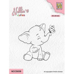(NCCS039)Nellie`s Choice Clearstamp - Elephant